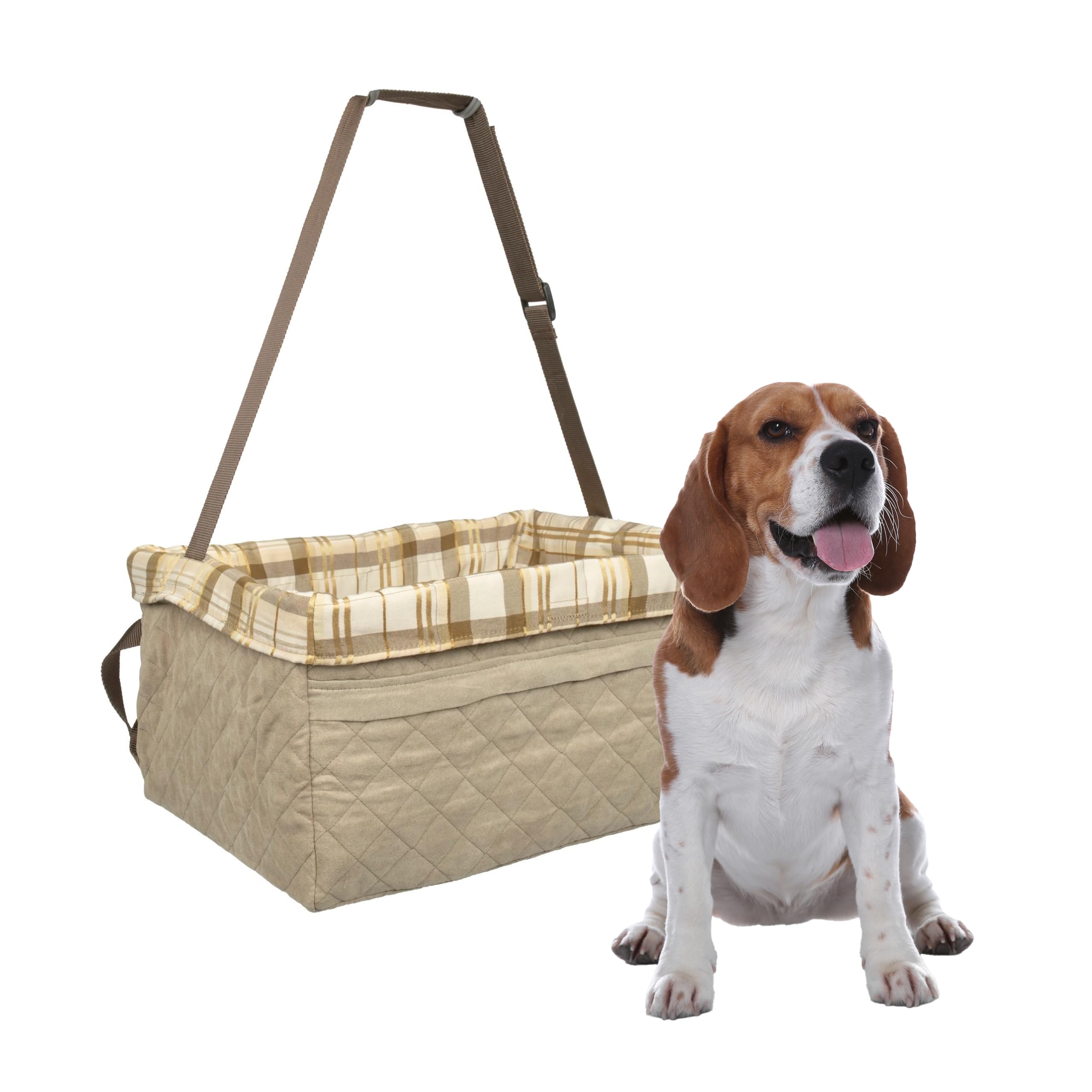 PetSafe Solvit Tagalong Deluxe Pet Car Booster Seat for Dogs, Extra Large