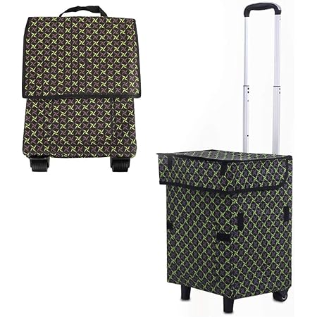 Amazon Falytemow 折り畳み式 ショッピングカート エコバッグ 買い物カート キャリーカート ショッピングキャリー キャリーバッグ ショッピングバッグ エコバッグ 41l大容量 防水 オックスフォード 003 Falytemow ショッピングキャリー 通販