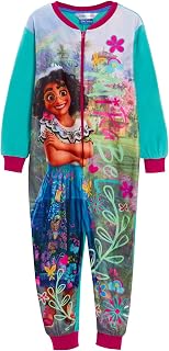 Encanto Onesie For Girls Mirabel Pyjamas Kids Fleece All In One Pjs Madrigal Loungewear