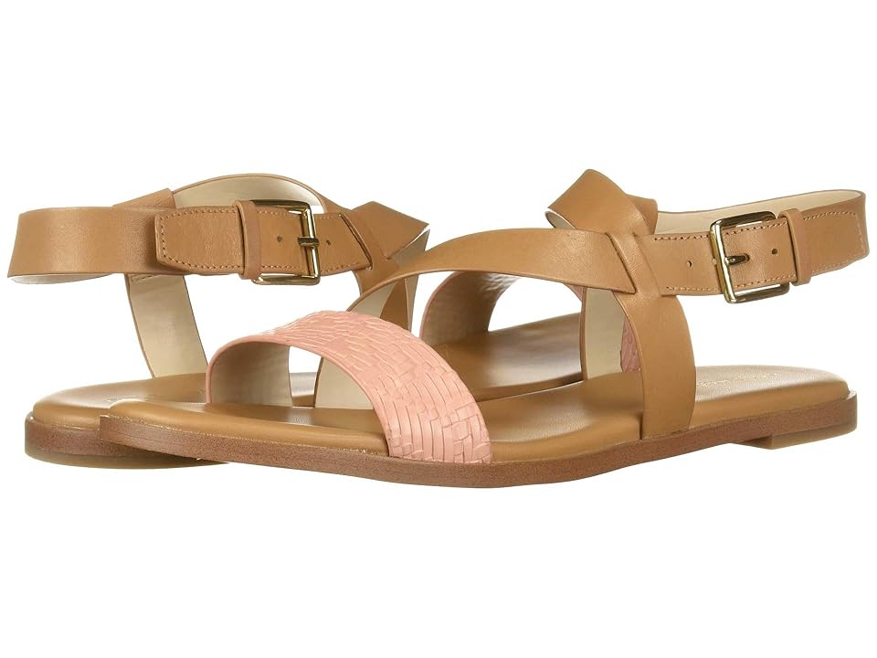 

Cole Haan Findra Strappy Sandal (Pecan Leather/Coral Almond) Women's Sandals, Tan