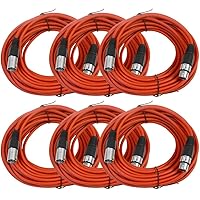 Vista 46 de Seismic Audio SAXLX-2Brown-Paquete de 6 cables de conexión XLR de 2 pies marrones - Cables de micrófono - Cables XLR macho a hembra - 2 pies