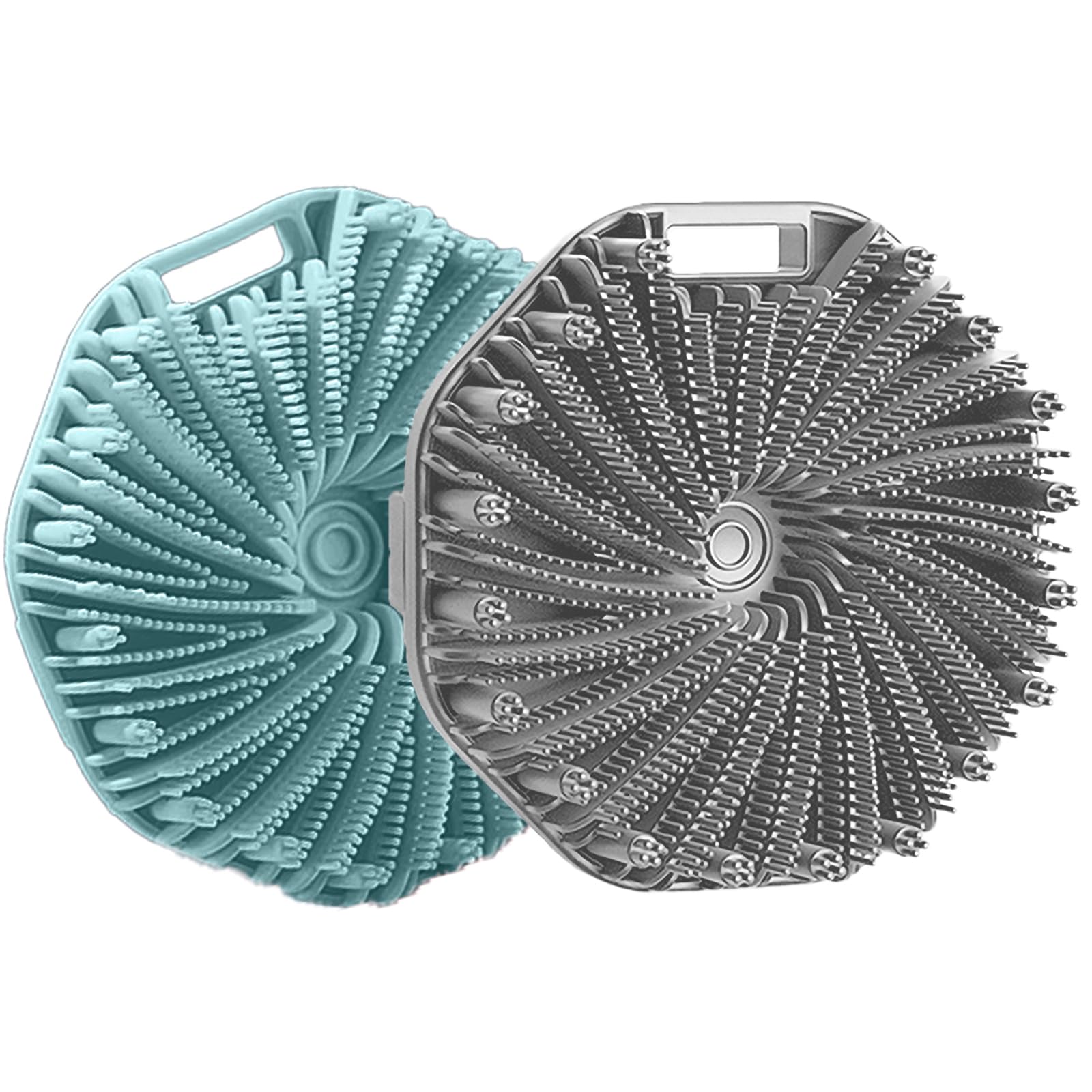 Silicone Body Scrubber Shower Brush Super-Exfoliating Body Brush with Non-Slip Strap