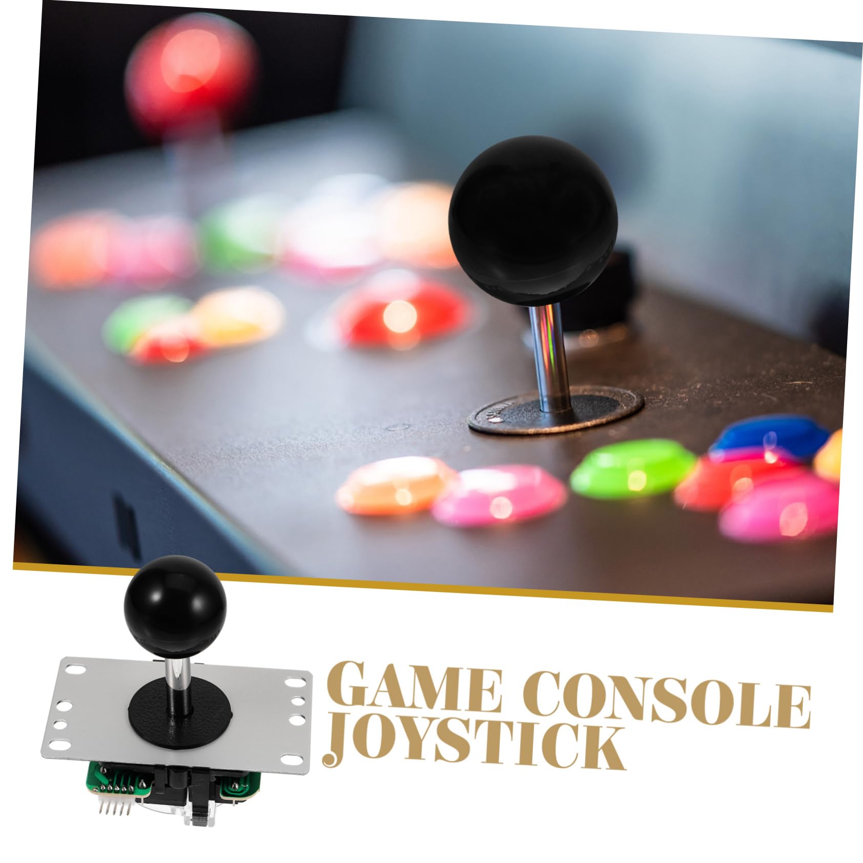 YARNOW Joystick Nero Simulatori di Gioco Game Conter Sticks Joystick di Ricambio per Console di Gioco Scheda di Circuito ABS