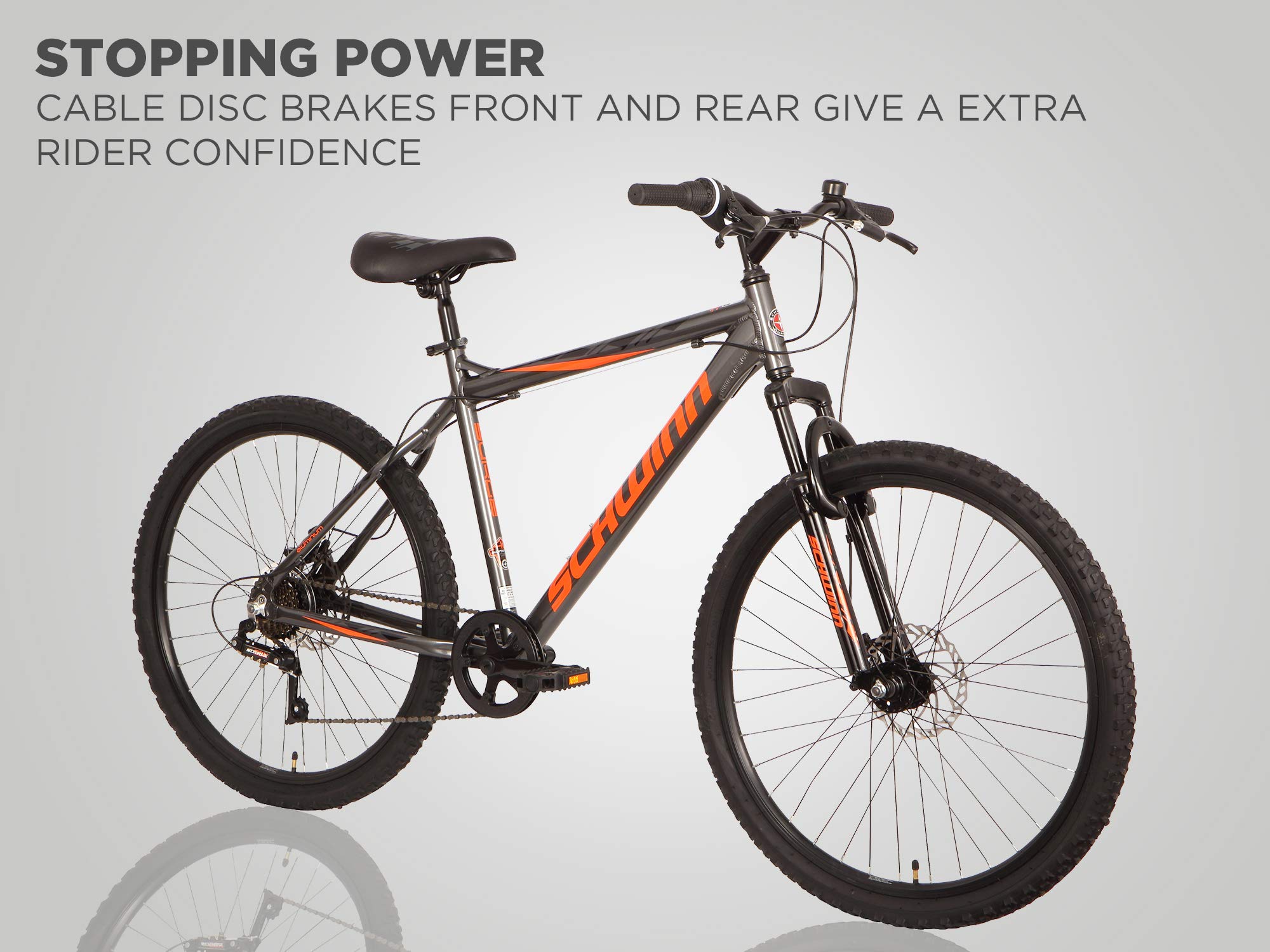 Schwinn Surge Adult Mountain Bike, 26Inch Wheels, Mens/Womens 17Inch