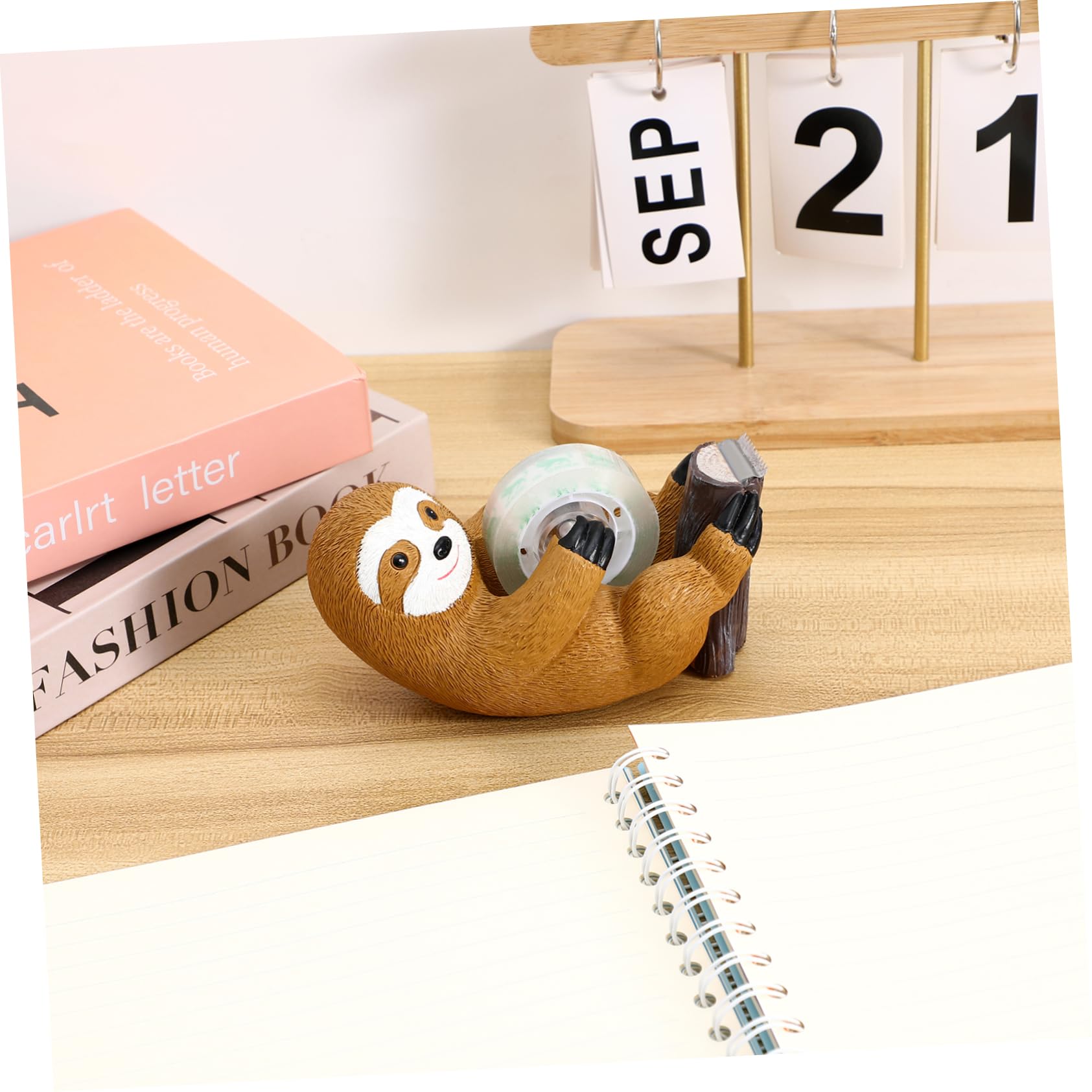 HOMSFOU 4 Pezzi Dispenser Nastro Adesivo Portatile con Design Carino per Nastro per Scrivania e Ufficio e Decorativo Facile Usare e Trasportare