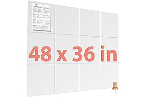 MaxGear White Felt Bulletin Board