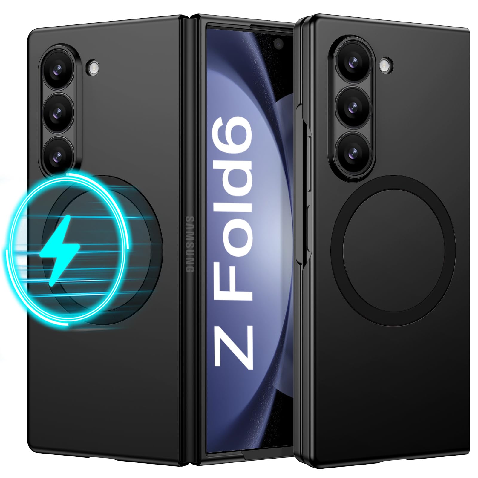 YINLAI für Samsung Galaxy Z Fold 6 Hülle Kompatibel mit MagSafe 