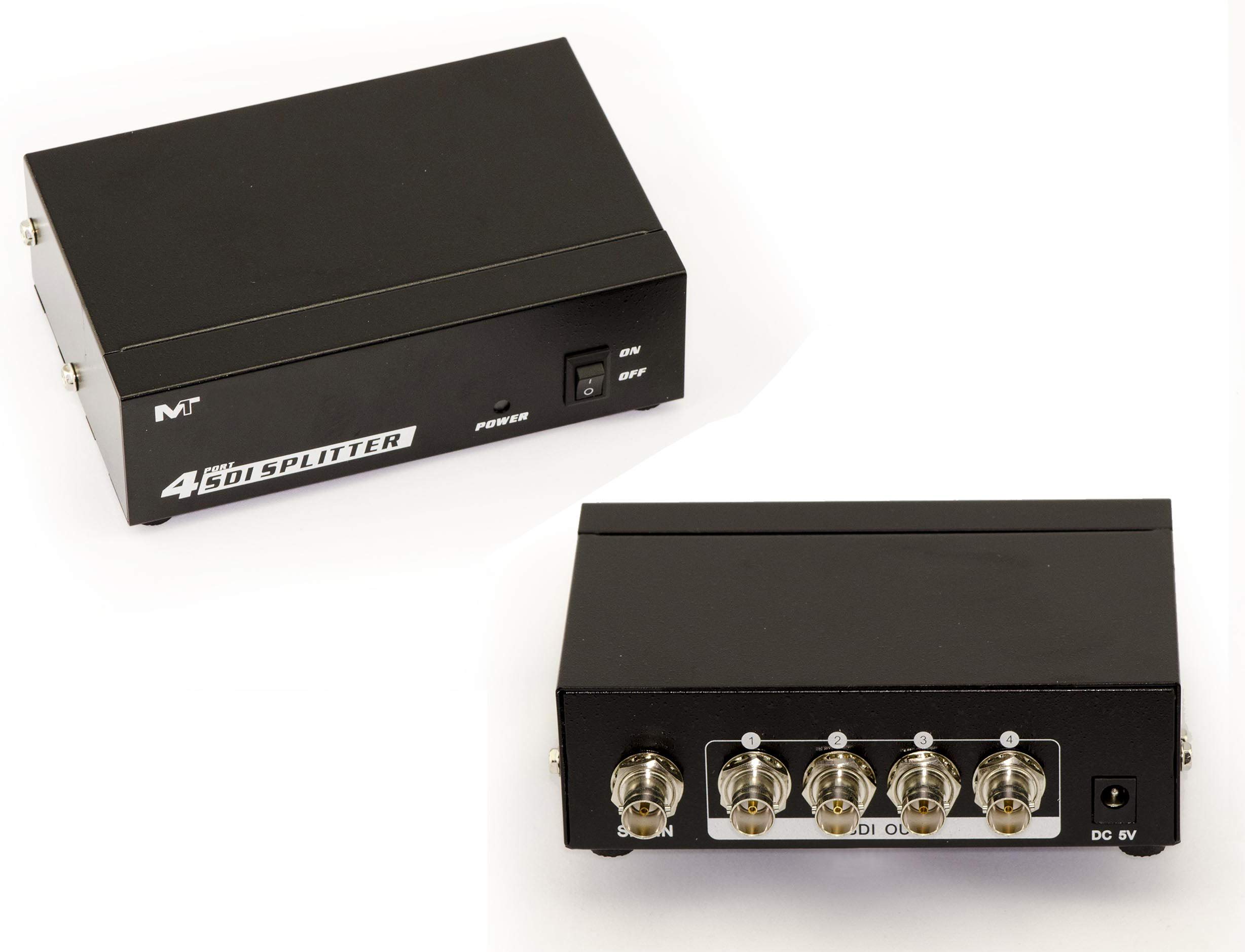 KALEA-INFORMATIQUE Splitter video BNC SDI che duplica in modo identico 1 sorgente di ingresso in 4 uscite simultanee. Compatibile con SD-SDI HD-SDI e 3G-SDI