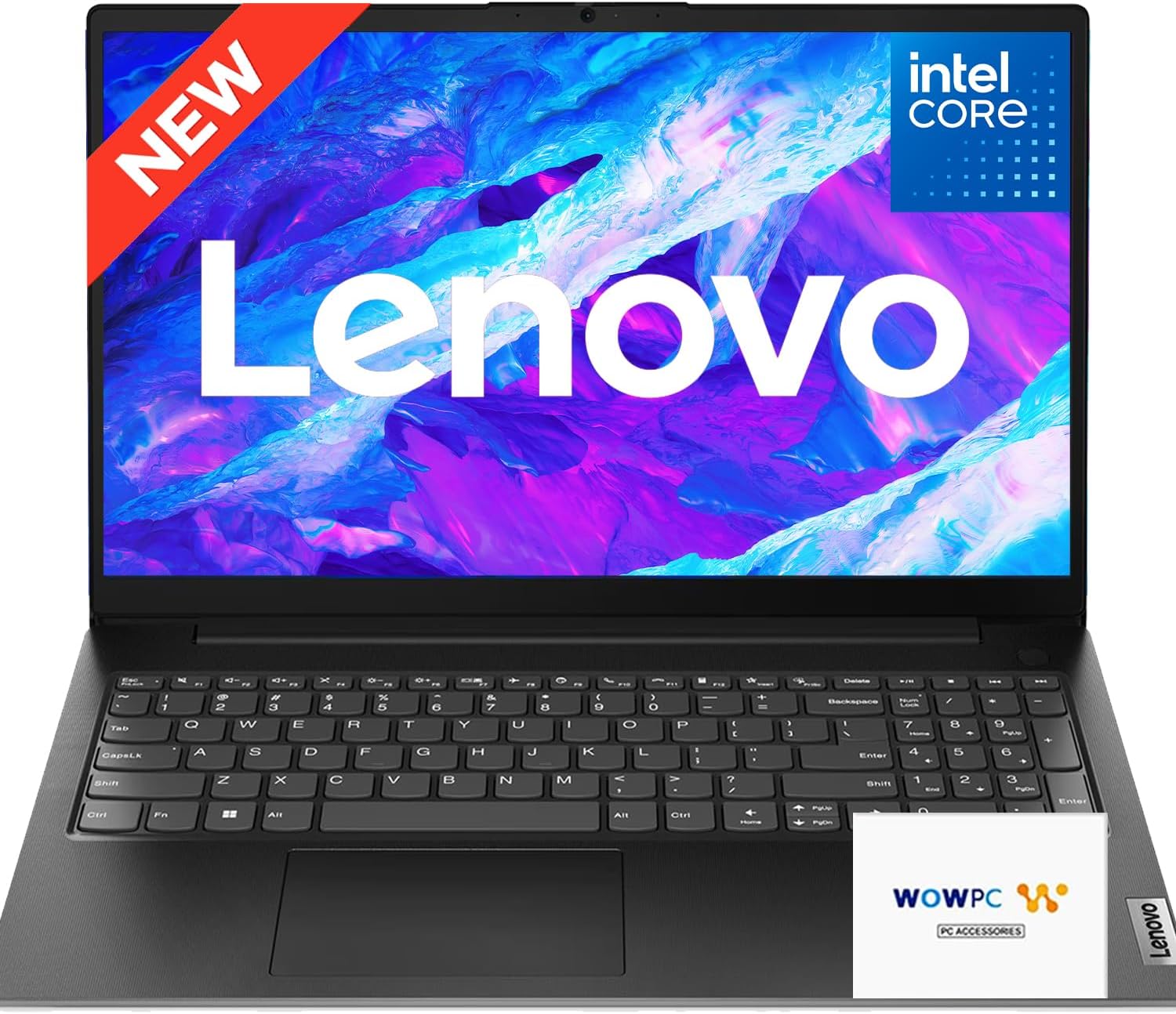 Lenovo V15 Business Laptop, Next-Gen Intel Quad-Core Processor, 15.6" FHD 1080p IPS Display, 16GB DDR5 RAM, 256GB NVMe SSD, Wi-Fi 6, RJ-45, Dolby Audio, Windows 11 Pro, WOWPC USB, no Mouse