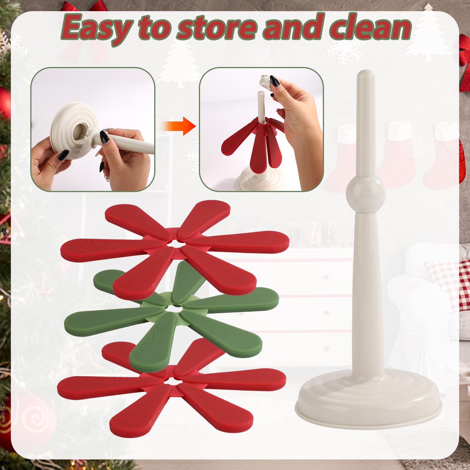 Sottopentola a forma di albero - Sottobicchieri antiscivolo resistenti