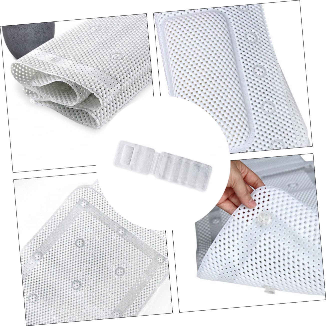 1 Pc Alfombra De Baño Antideslizante Alfombrilla De Baño Suave Almohada De Ducha Corporal Colchón De Bañera Bebé Original De Polivinilo Almohadilla para La Cabeza