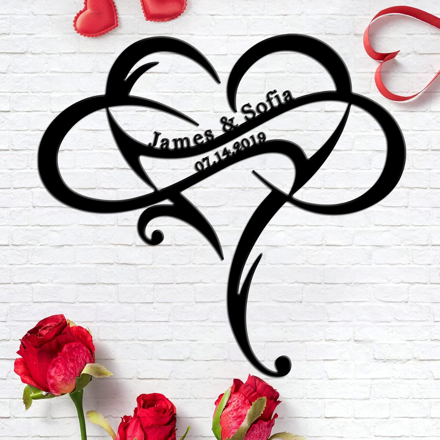 Personalized Metal Wall Art Wedding Registry Items Metal Sign Wall