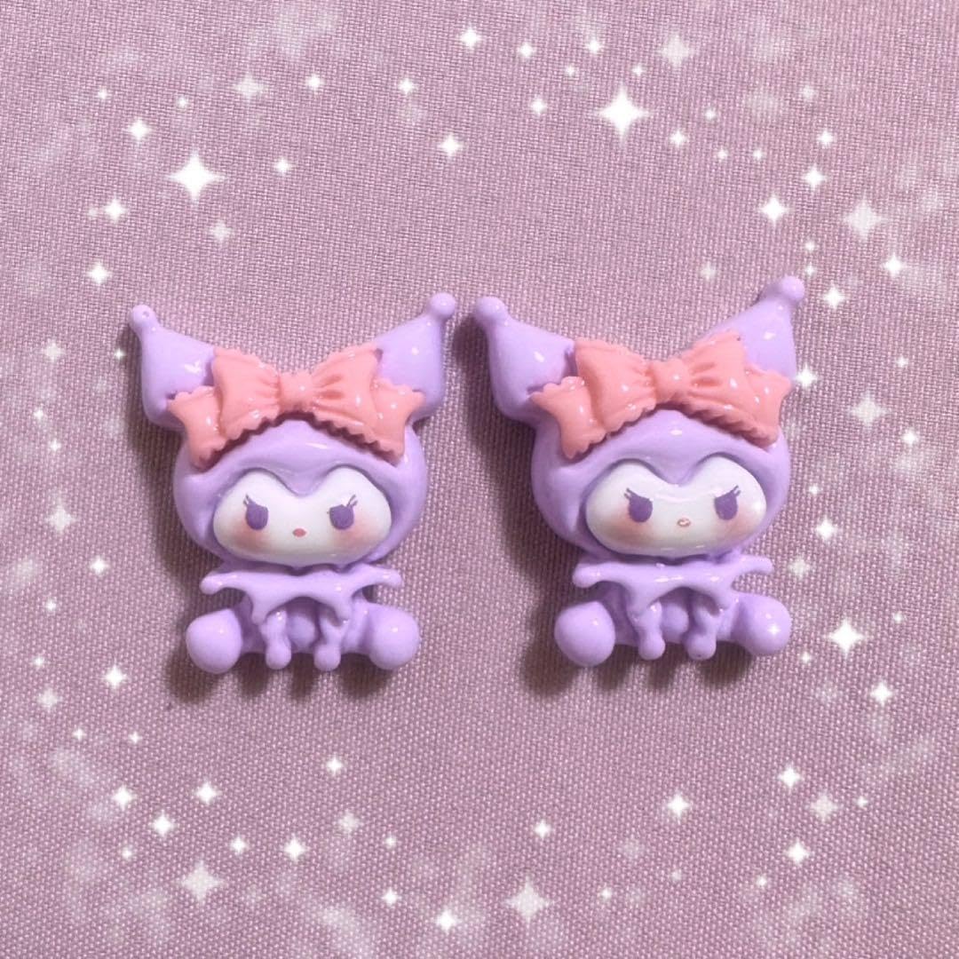 Amazon.co.jp: クロミ紫,リボン)3dネイルパーツ 2pセット : ビューティー