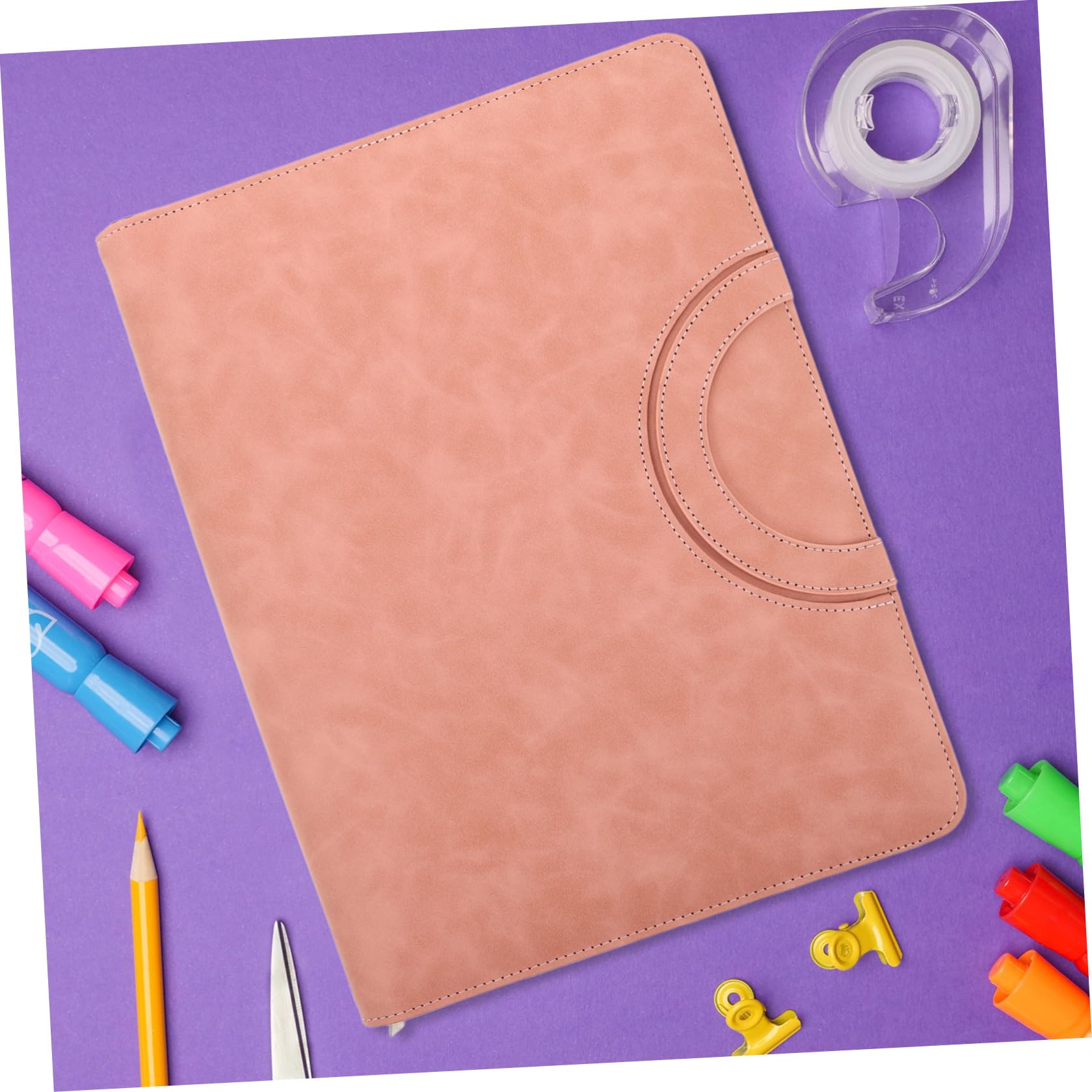 Organizzatore per Documenti A4 con Cerniera in Pu Rosa, Custodia Multifunzionale per Uso Quotidiano e Traslochi, Protegge Documenti da Usura per Professionisti e Famiglie
