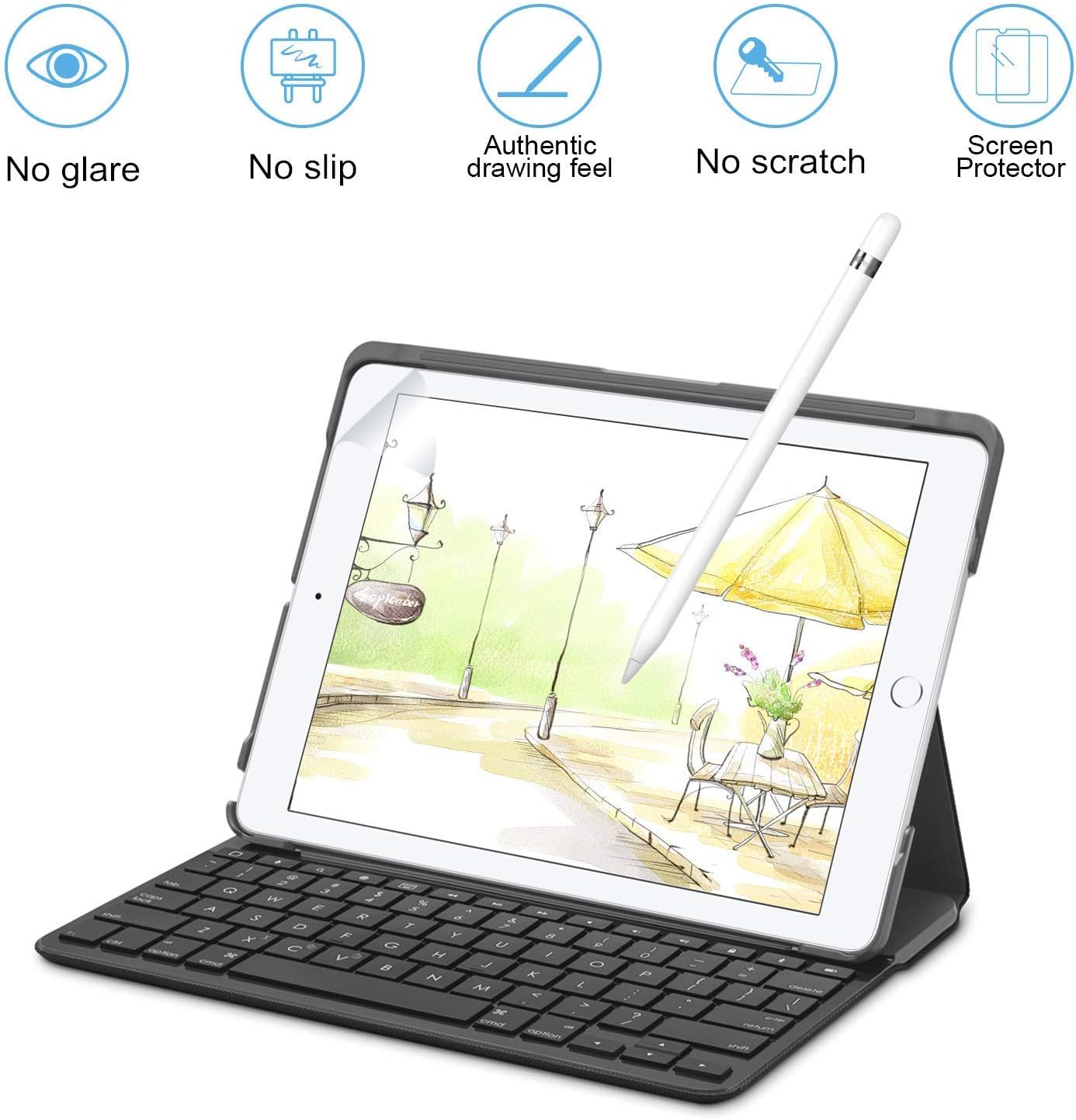 XIRON [2 PACK] Paper Screen Protector for iPad 9th/8th/7th Generation (10.2 Inch, 2021/2020/2019), Matte PET Film for iPad 10.2, Write and Draw Like on Paper, Anti Glare Screen Protector image 8 of 8 B07YYY1DDZ