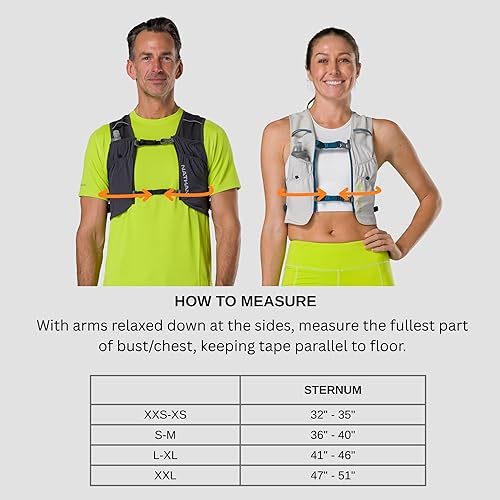 Miniatura 6 de Nathan Pinnacle Featherlite 1.5L Hydration Vest for Running  Ultra-Lightweight, Compression-Fit with Hydrapak Soft Flask