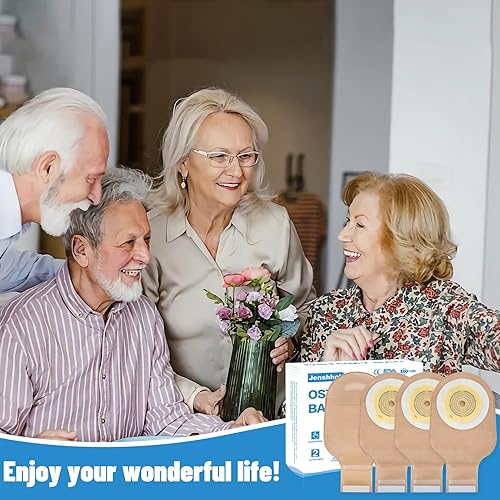 Miniatura 7 de 22 bolsas de colostomía suministros de ostomía, bolsa de ostomía drenable de una pieza para adultos con cierre, bolsa de urostomía de corte de 15 a