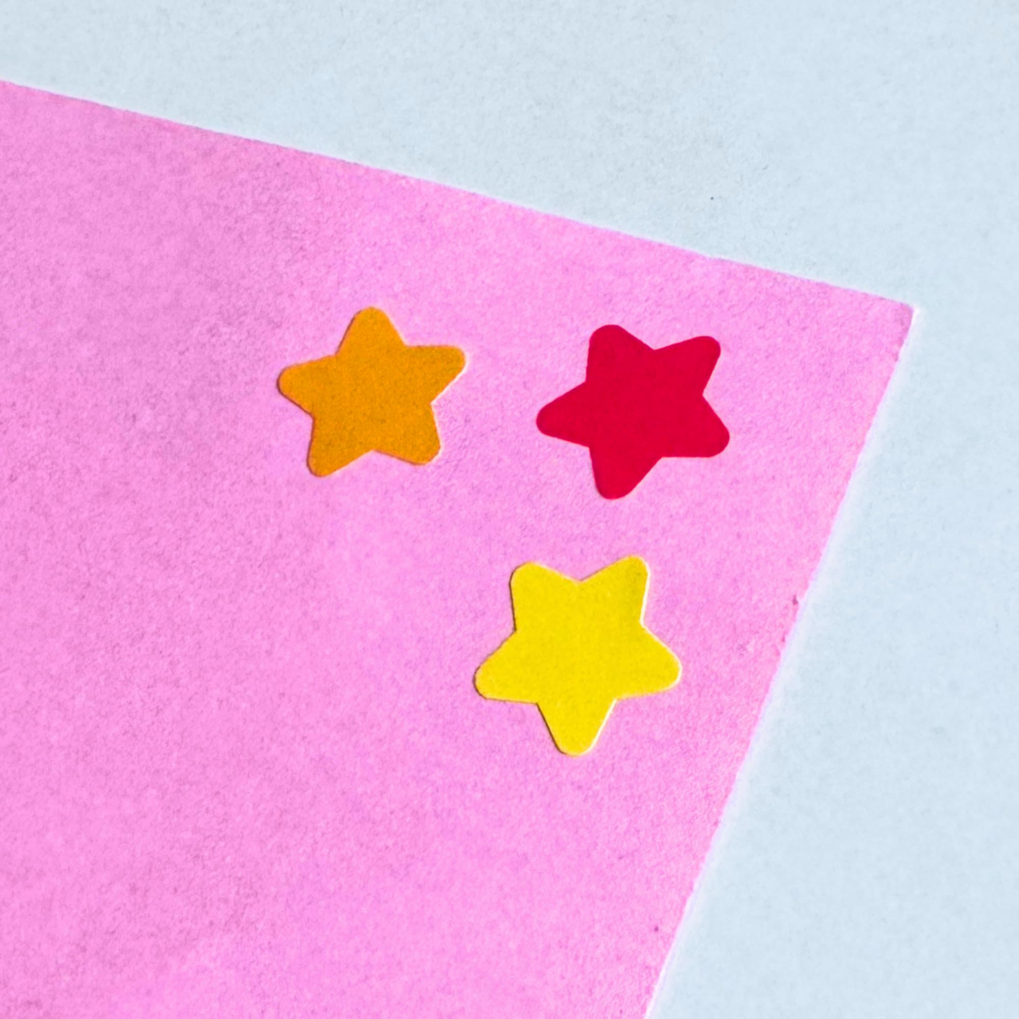 Rub-on transfer stickers sterren kleuren mix - 1 set