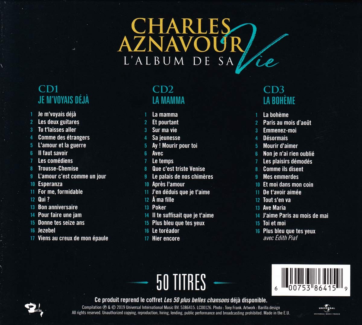 L’album de Sa Vie 50 Titres