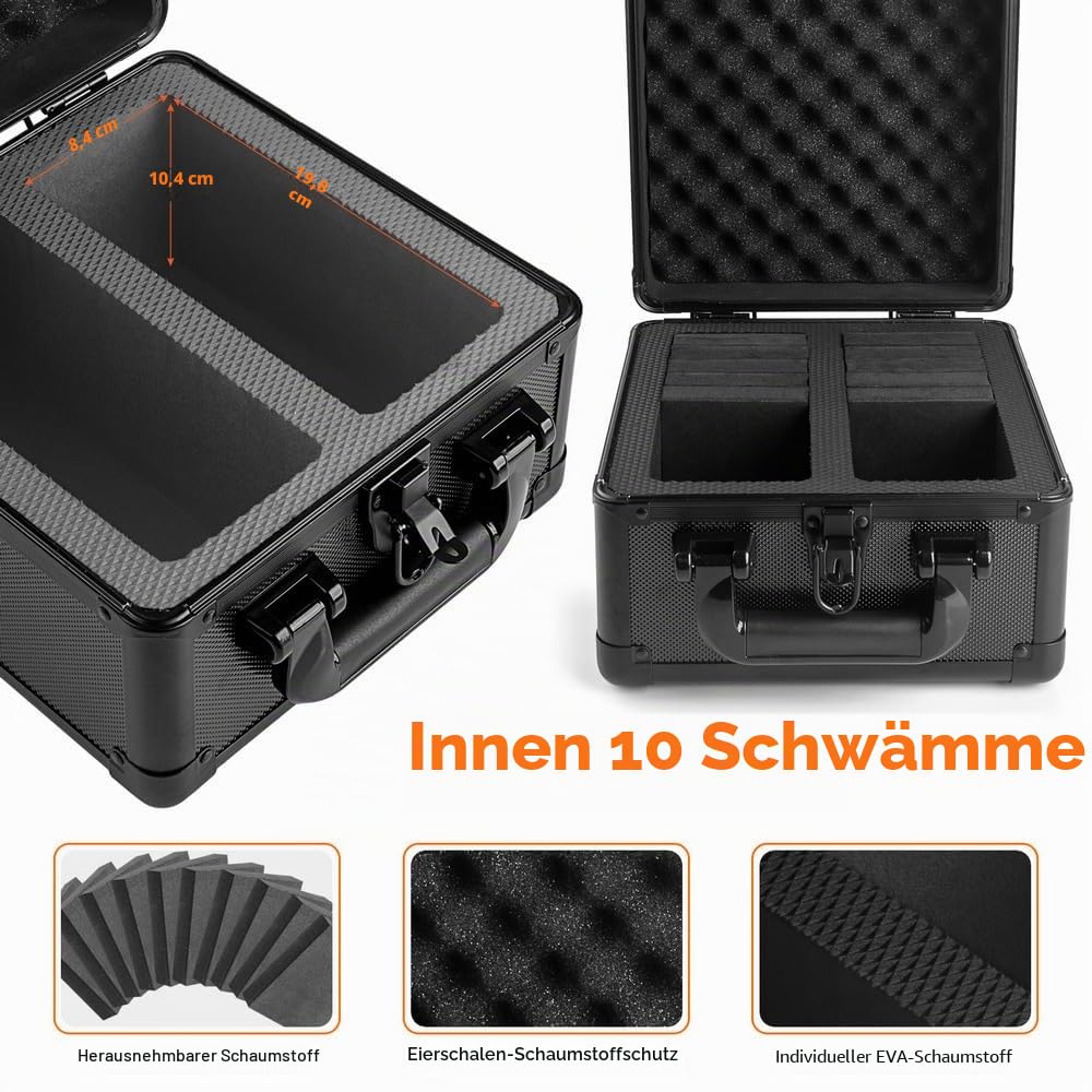 JoyHood Top Loader Aufbewahrungsbox, Graded Card Aufbewahrungsbox, PSA Card Case kompatibel mit Sammelkarten und Sportkarten, Kartenaufbewahrungsbox für 186+ Top Loaders