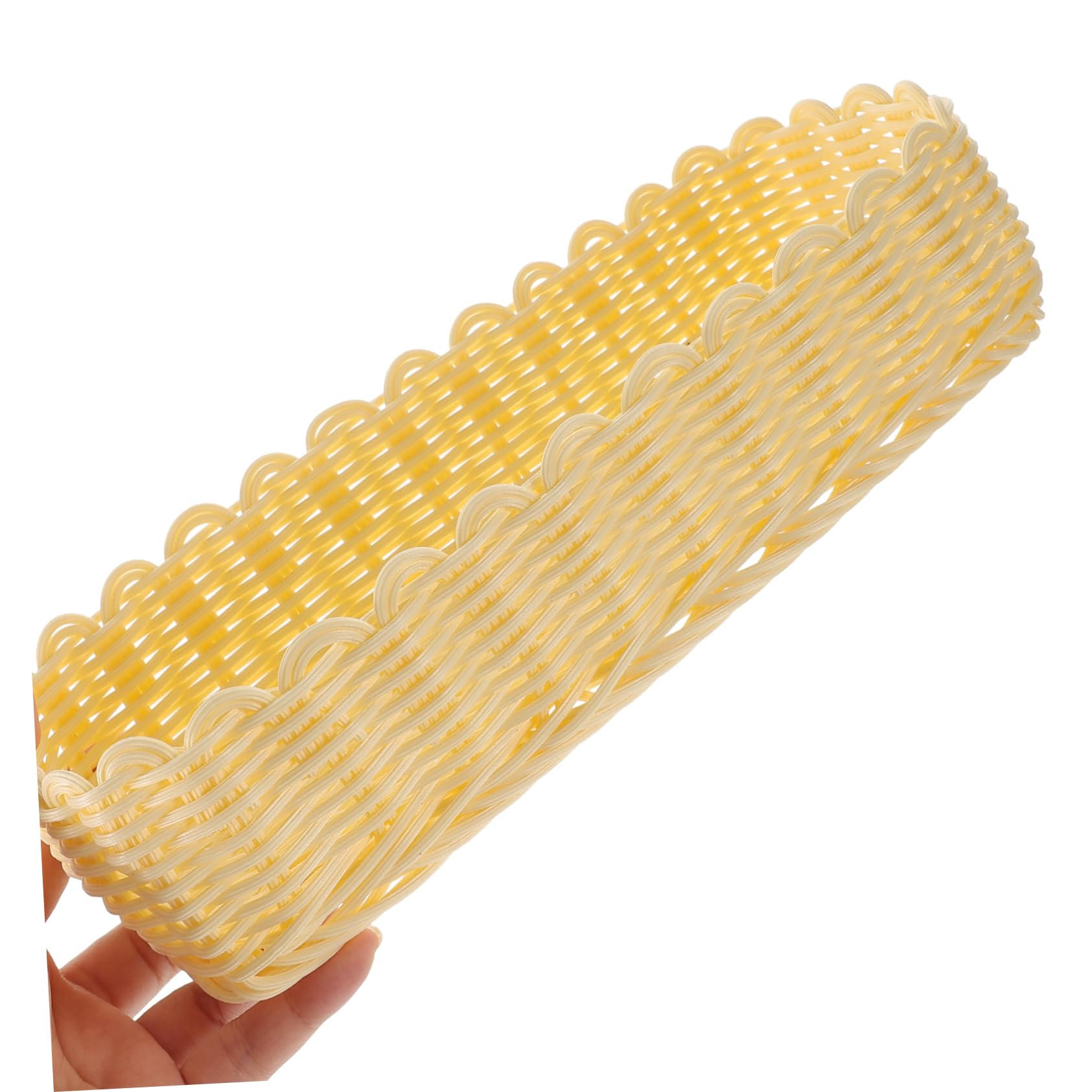 OHPHCALL Woven Basket Utensil Holder Stylish Chopsticks Storage Basket for Kitchen Organization Rustic Organizer present for Home Decor Dining and Living Spaces Lace Design