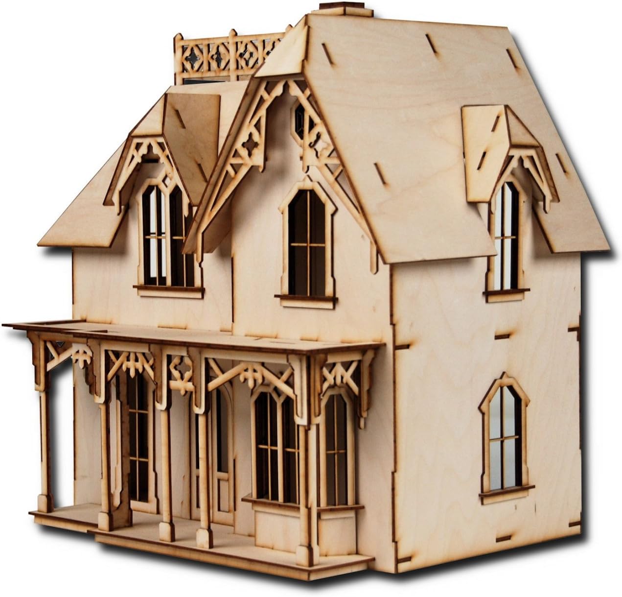 Greenleaf Chantilly Dollhouse Kit - 1/24 Scale (Laser Cut)