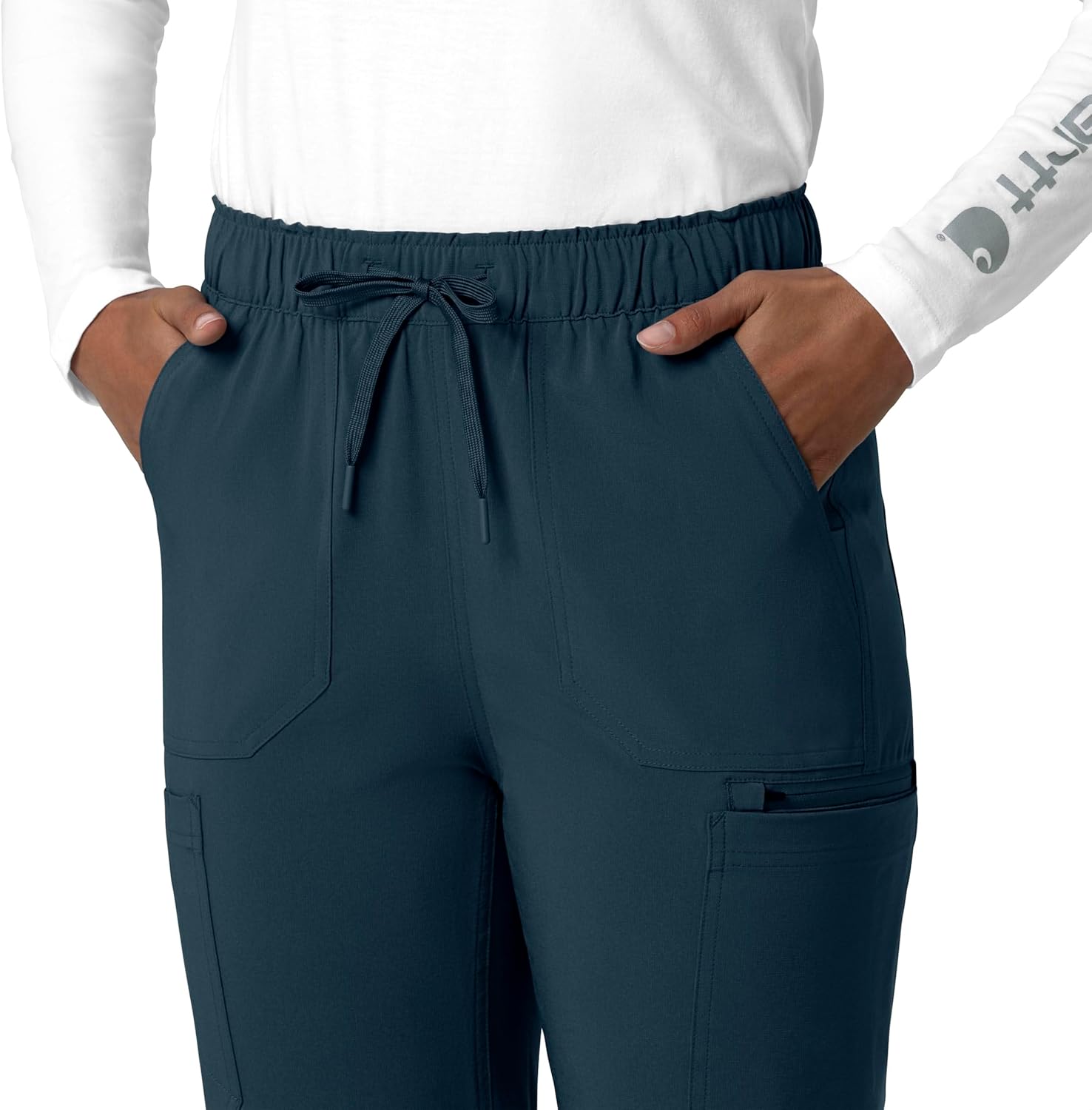 Carhartt Scrubs for Women Force Cross-Flex Straight-Leg Cargo Pants - Image 8