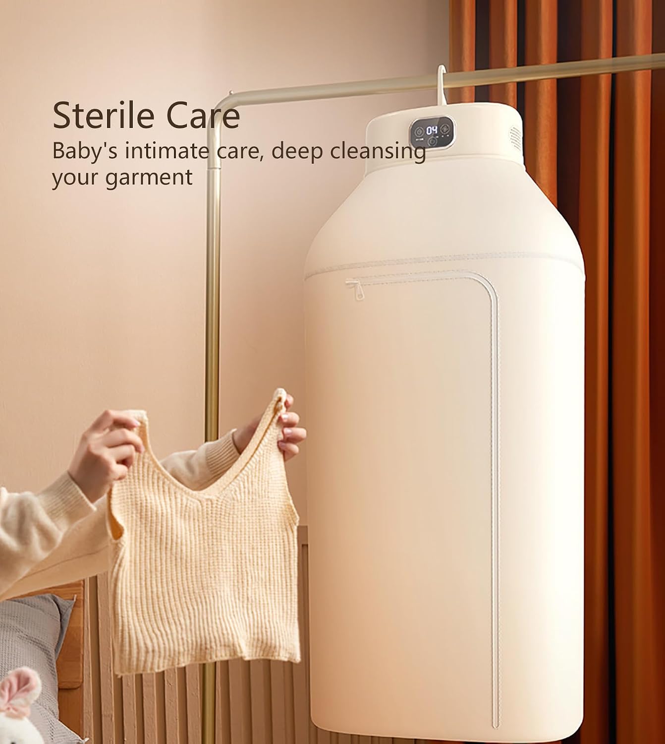 Small Dryer Machine with Dryer Bag, Multifunctional Clothes Dryer, Foldable Heated Drying Rack for Travel, RV, Home, Apartment