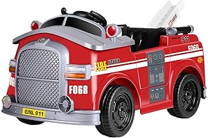 12V Kids Ride on Fire Truck- Blaze a Trail of Adventure!