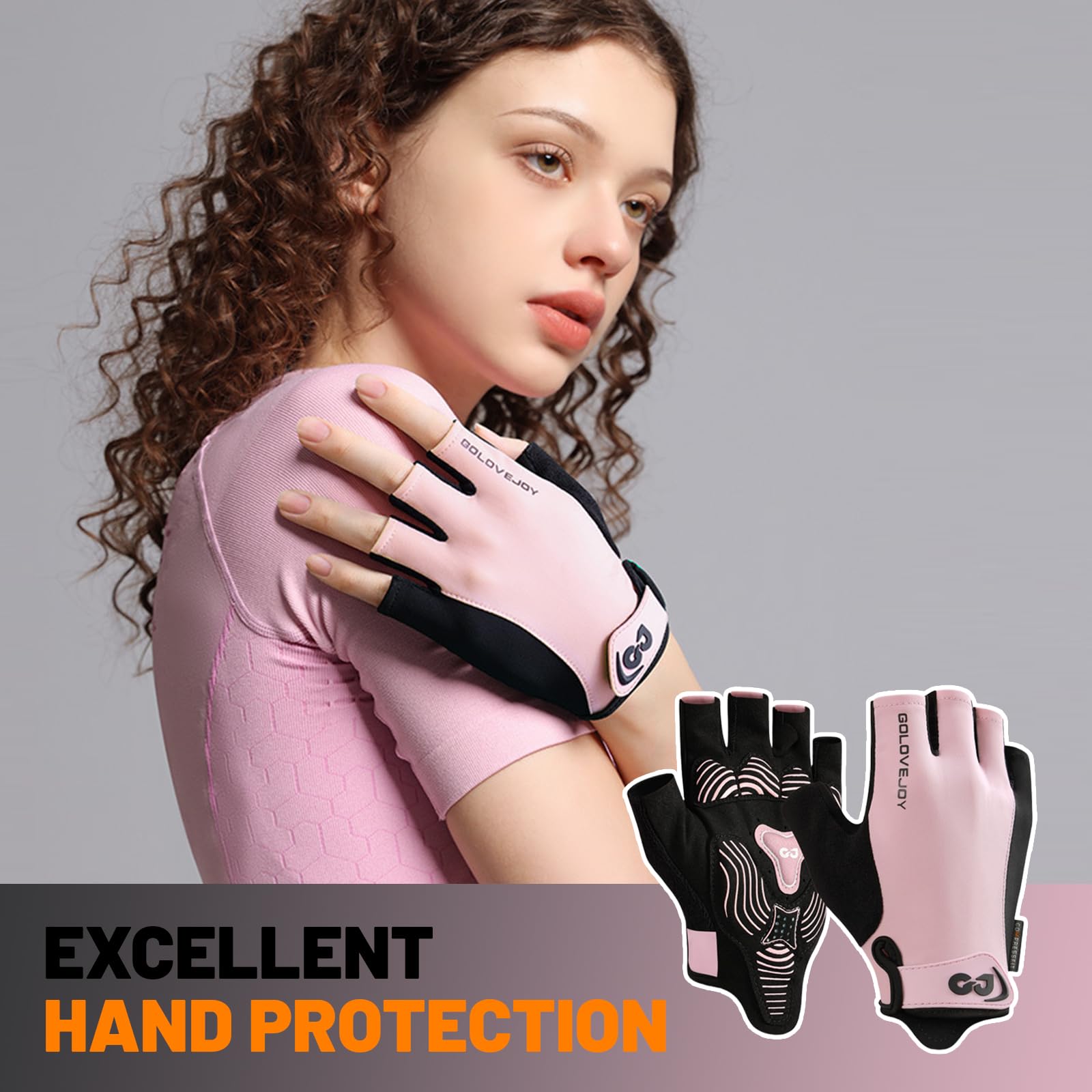 Flintronic Gants de Cyclisme Demi-Doigts Hommes Femmes, Mitaines VTT Rembourrés Antidérapant Respirants
