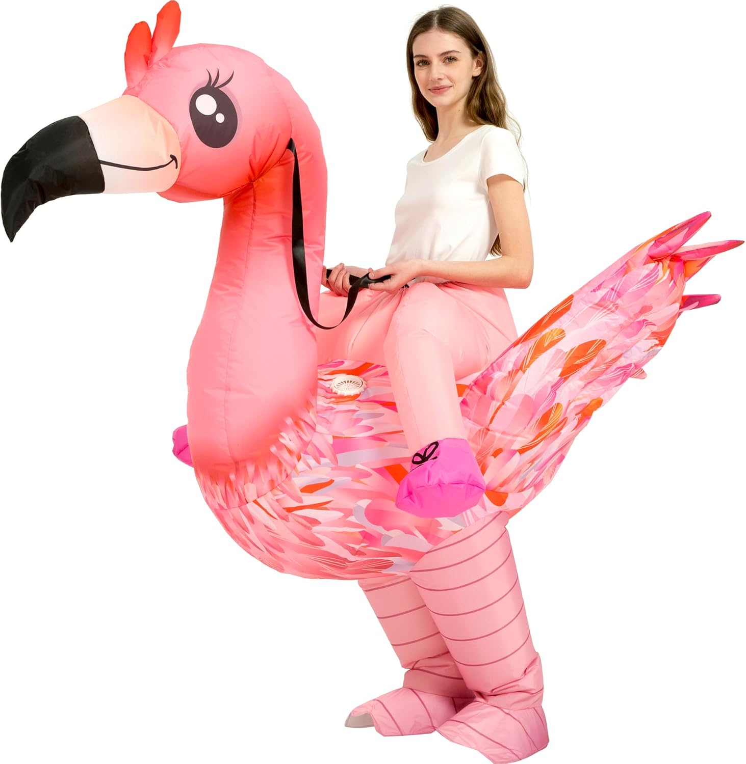 tasanor Inflatable Costume Adult,Ride On Flamingo Suit,Blow Up Halloween Costumes for Men/Women - Image 5