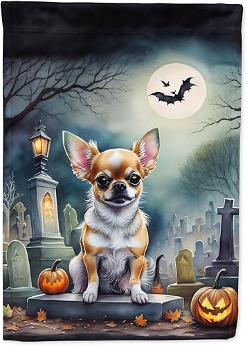 Miniatura 23 de Caroline's Treasures DAC2011GF - Bandera decorativa para jardín de Halloween con diseño de beagle para jardín, jardín, jardín, jardín, multicolor