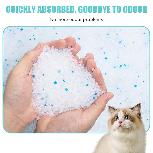 Foto 3 de 7 de Nobleza - Arena para Gatos de sílice Camada para Gatitos de Gel de Diamante 3.8L Absorbente， Cómodo…
