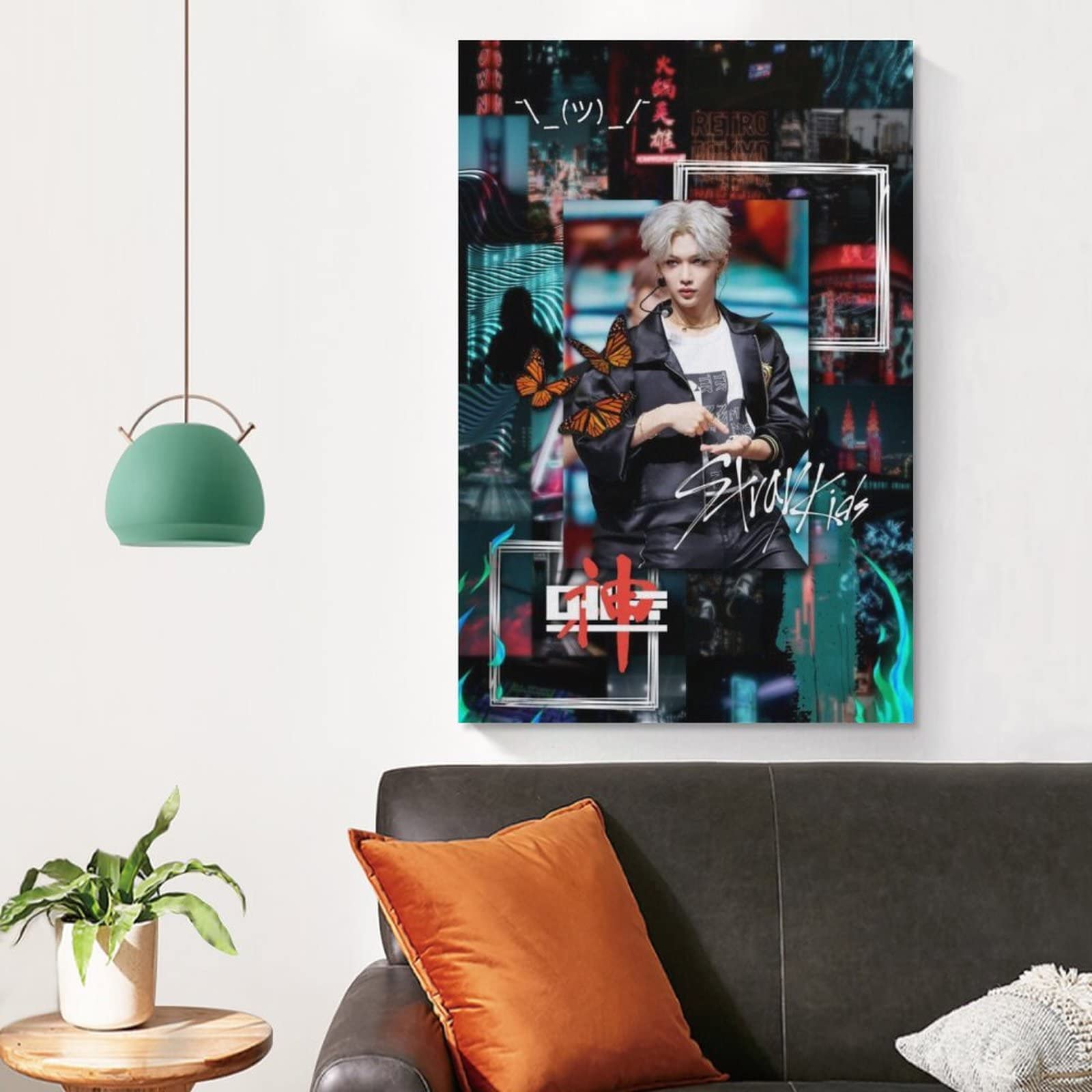 Poster Stray Kids Kpop Felix Avec Chat - Décoration Murale Toile 30x45 Cm - Pour Chambre, Salon, Bureau - 8