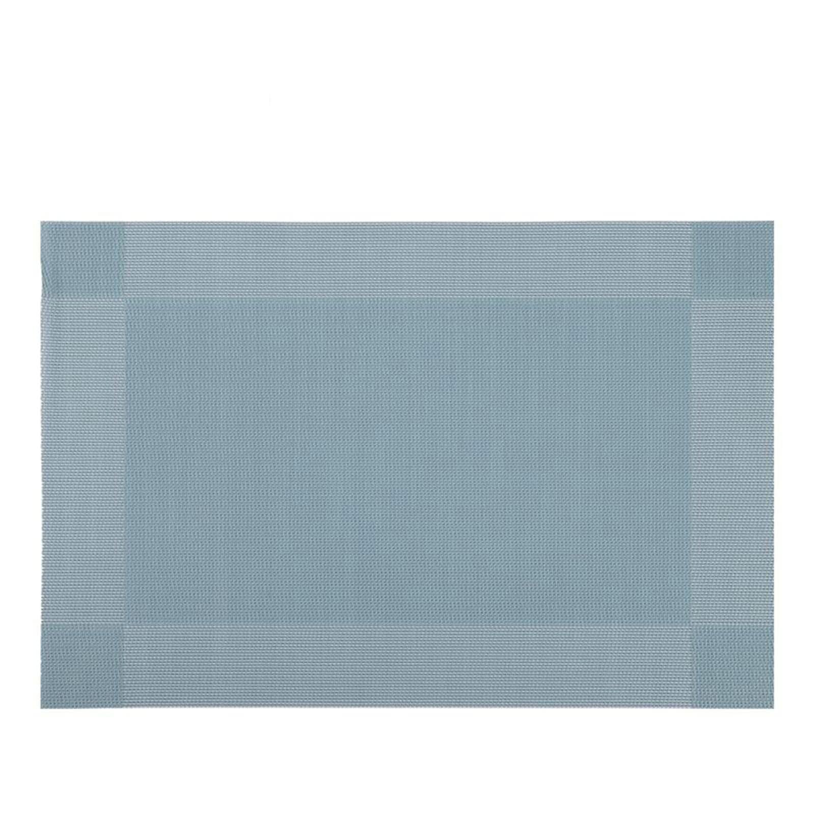 Manteles Individuales 10PCS, 45 x 30 CM Mantel Individual Lavable PVC Azul, Color Sólido con Rectángulo