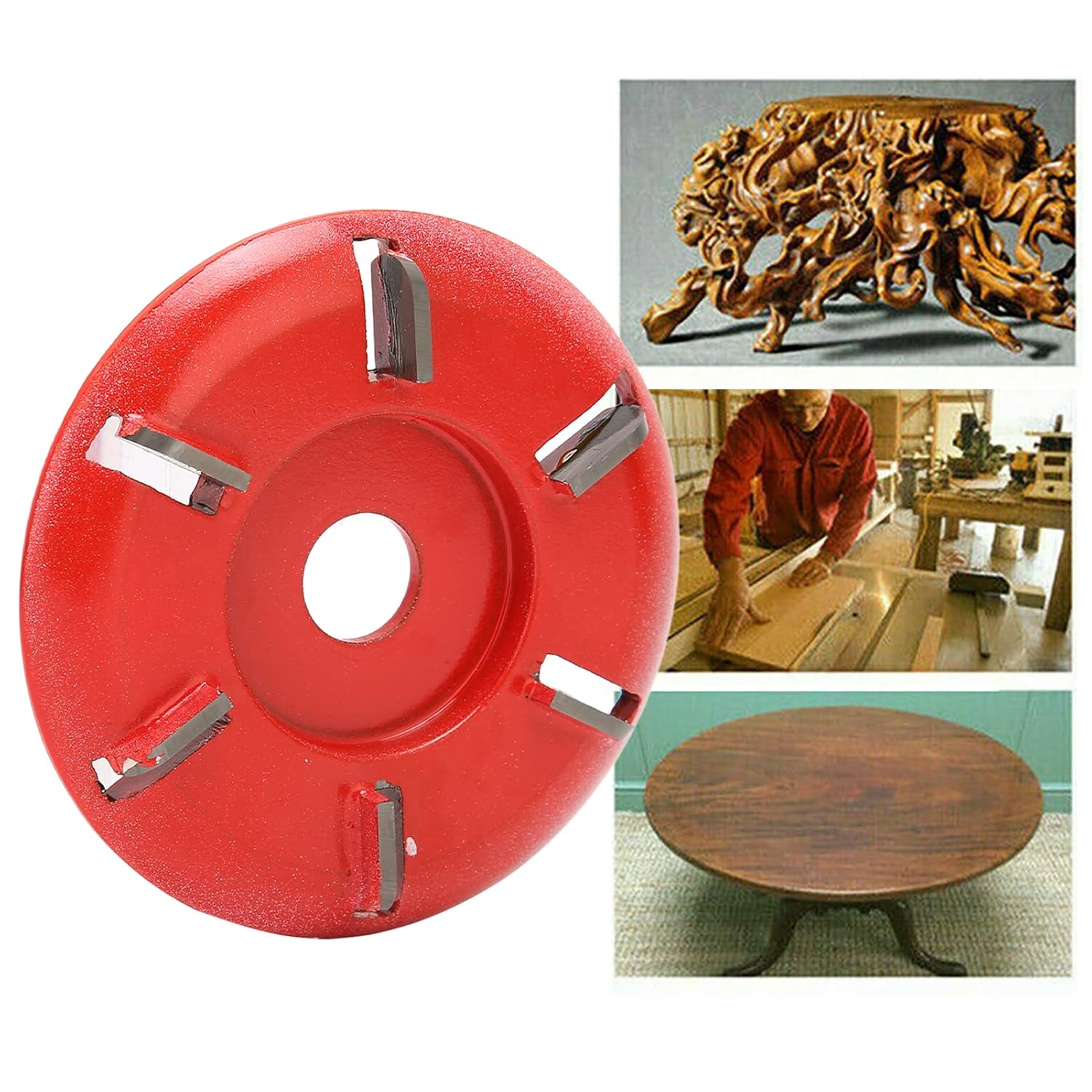 Wood Carving Disc,6 Teeth 3.5in Grinding Wheel Shaping Disc