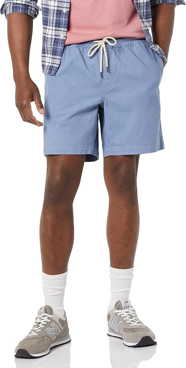  Essentials Men's Slim-Fit 7" Pull-on Comfort Stretch Canvas Short (Previously Goodthreads) : Clothing, Shoes & Jewelry