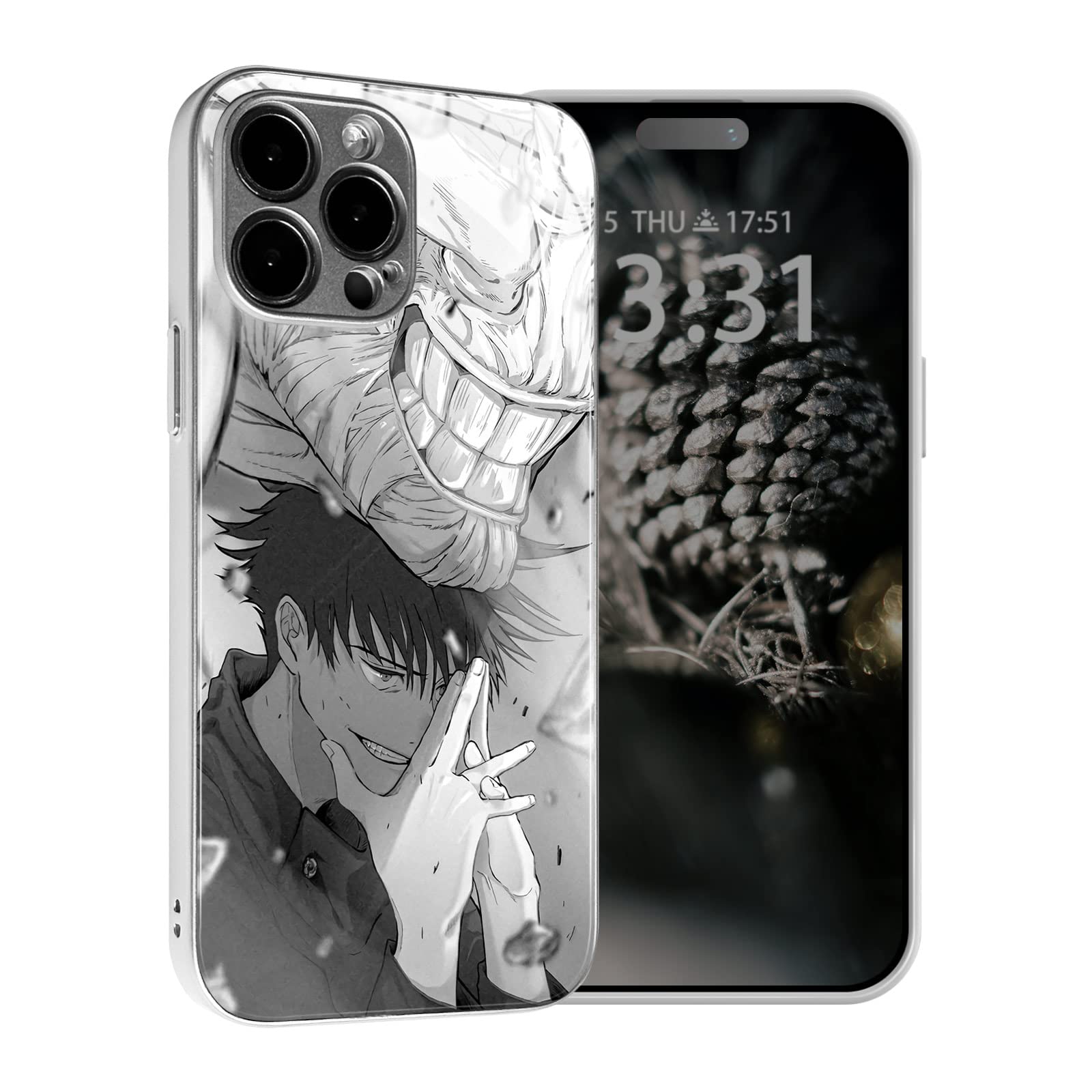 iPhone - Megumi Amazon.com: Megumi JJK Manga Silicone Tempered Glass Phone