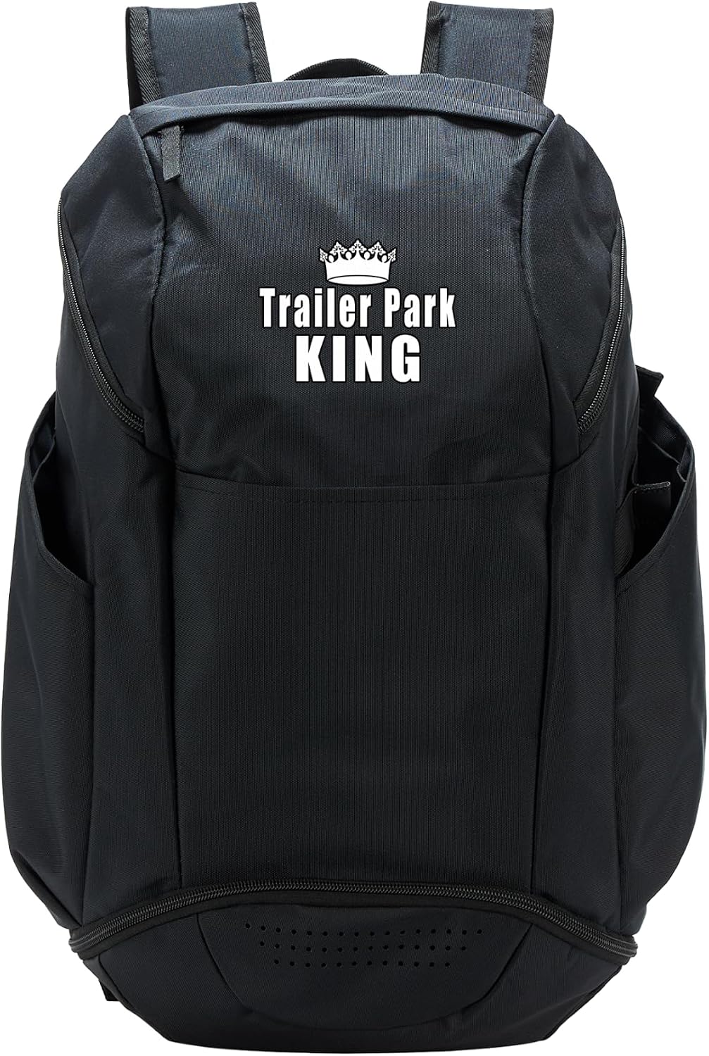 Trailer Park King Camper Camping Funny Sport Backpack