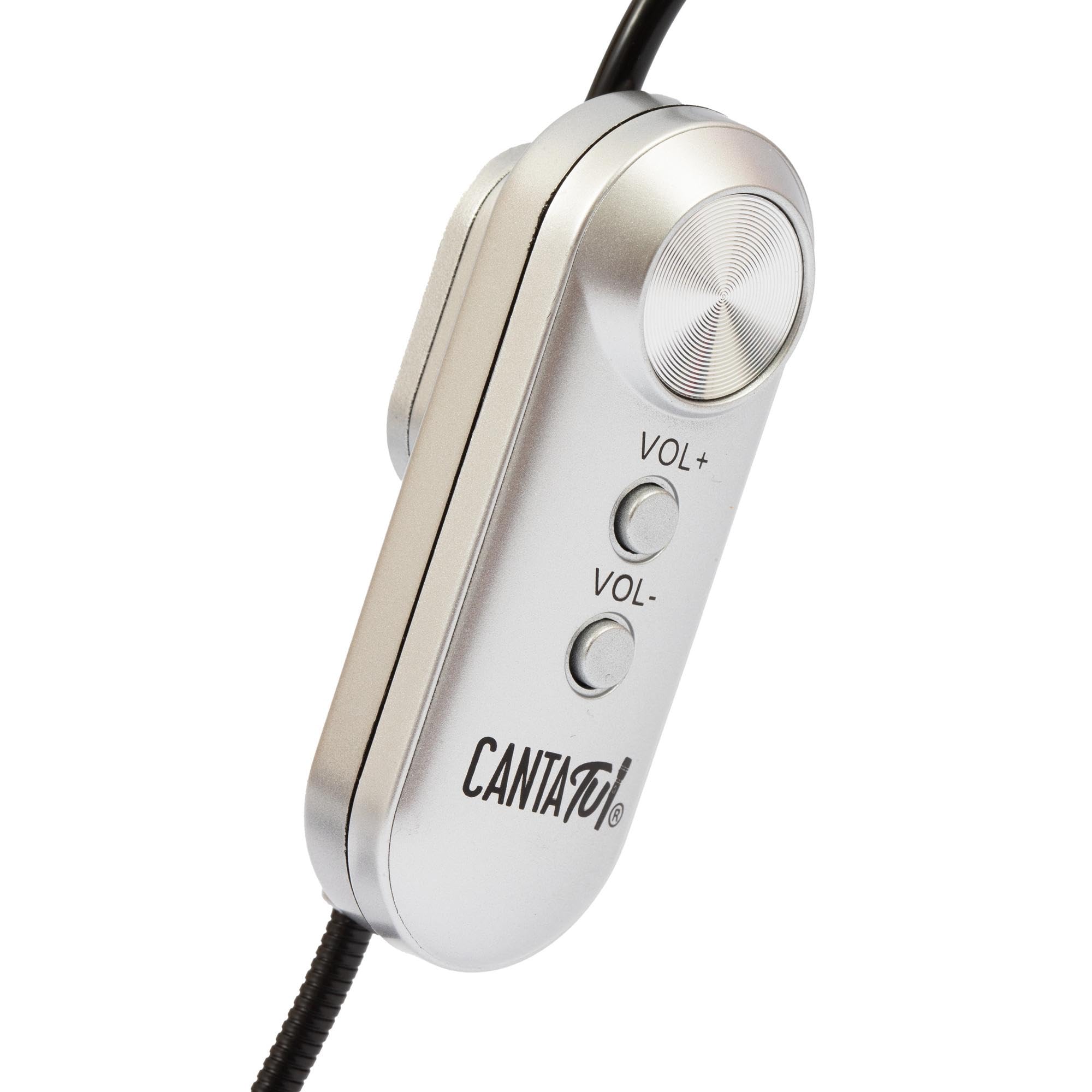 CANTA TU KARAOKE micrófono Arco, micrófono inalámbrico para Karaoke inalámbrico con Receptor, Ideal para Bailes, 10 m de Cobertura, Compatible 2022 Pro 2023, Plateado