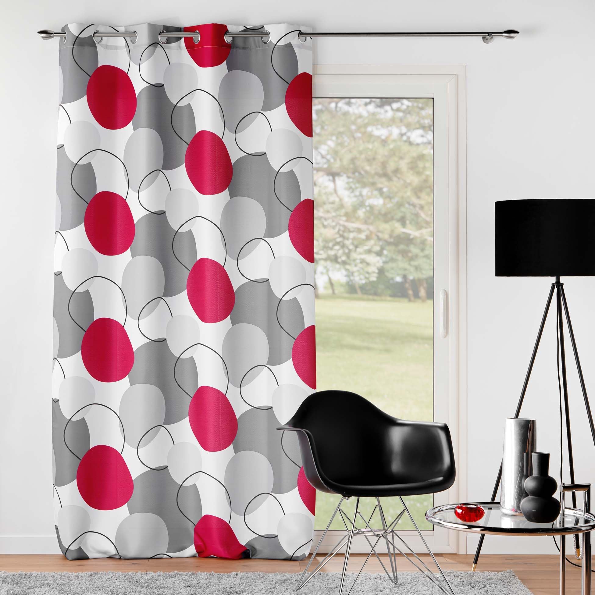 Douceur d'Intérieur, tenda con occhielli (140 x 260 cm) Oasis, poliestere stampato