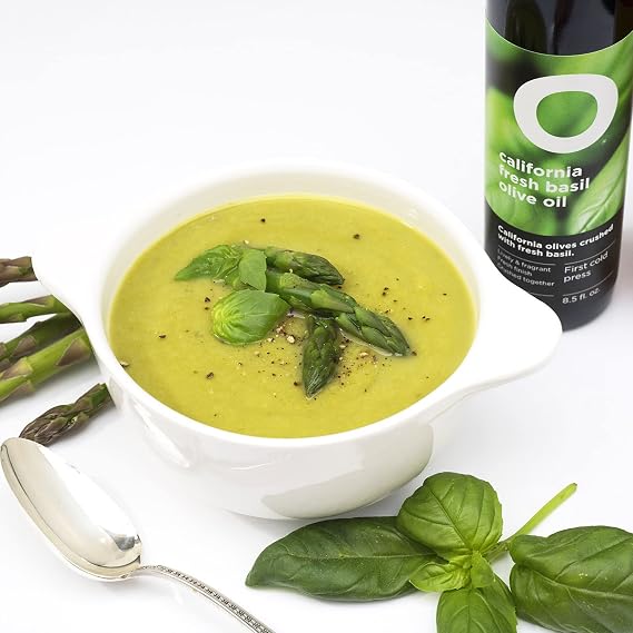 O Olive Oil California Fresh Basil Olive Oil, 8.5 Fl Oz