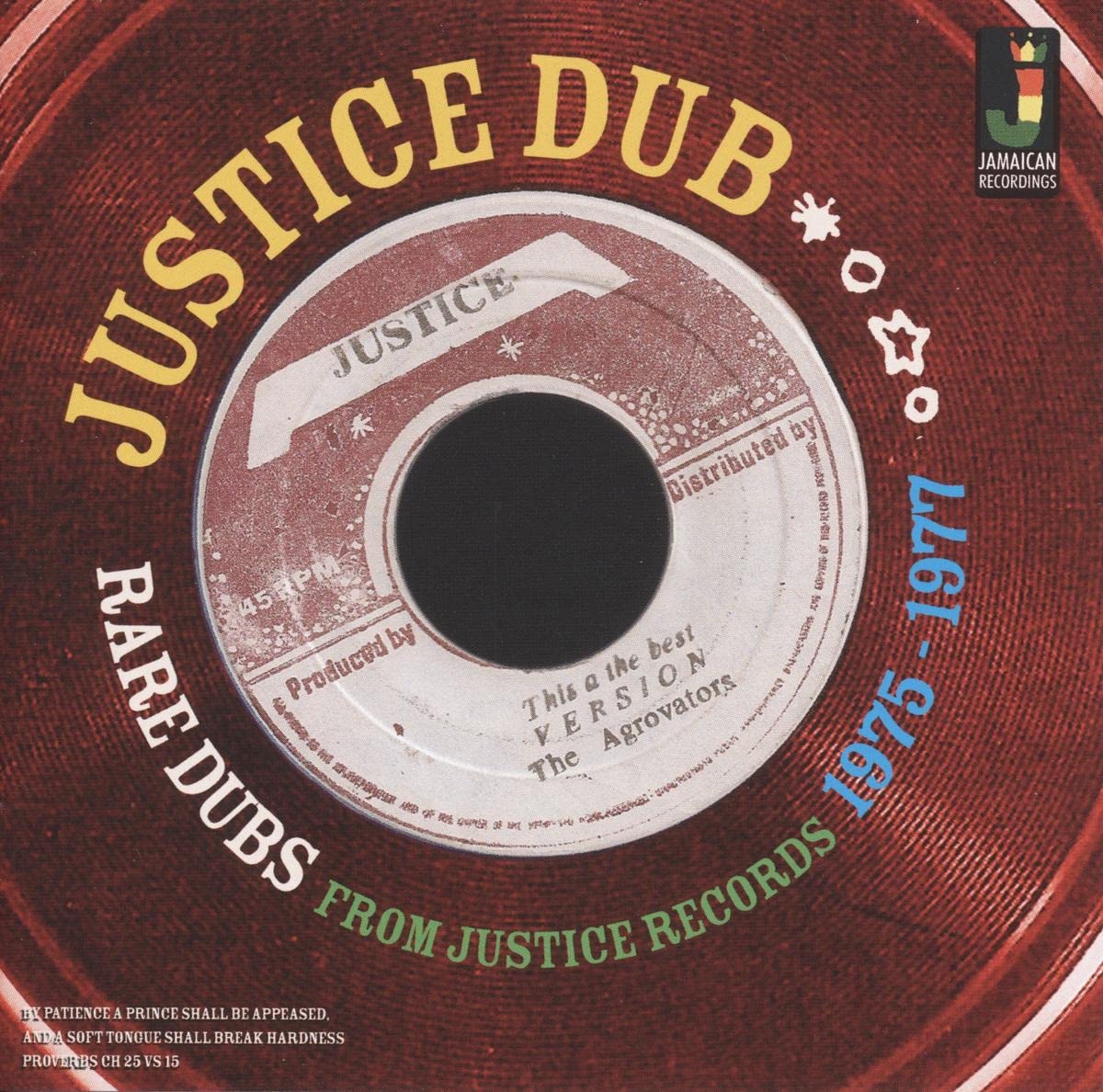 Various Artists Justice Dub Rare Dubs From Justice Records 1975-1977 CD UK