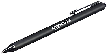 AmazonBasics Retractable Ballpoint Pen - Black - 12-Pack