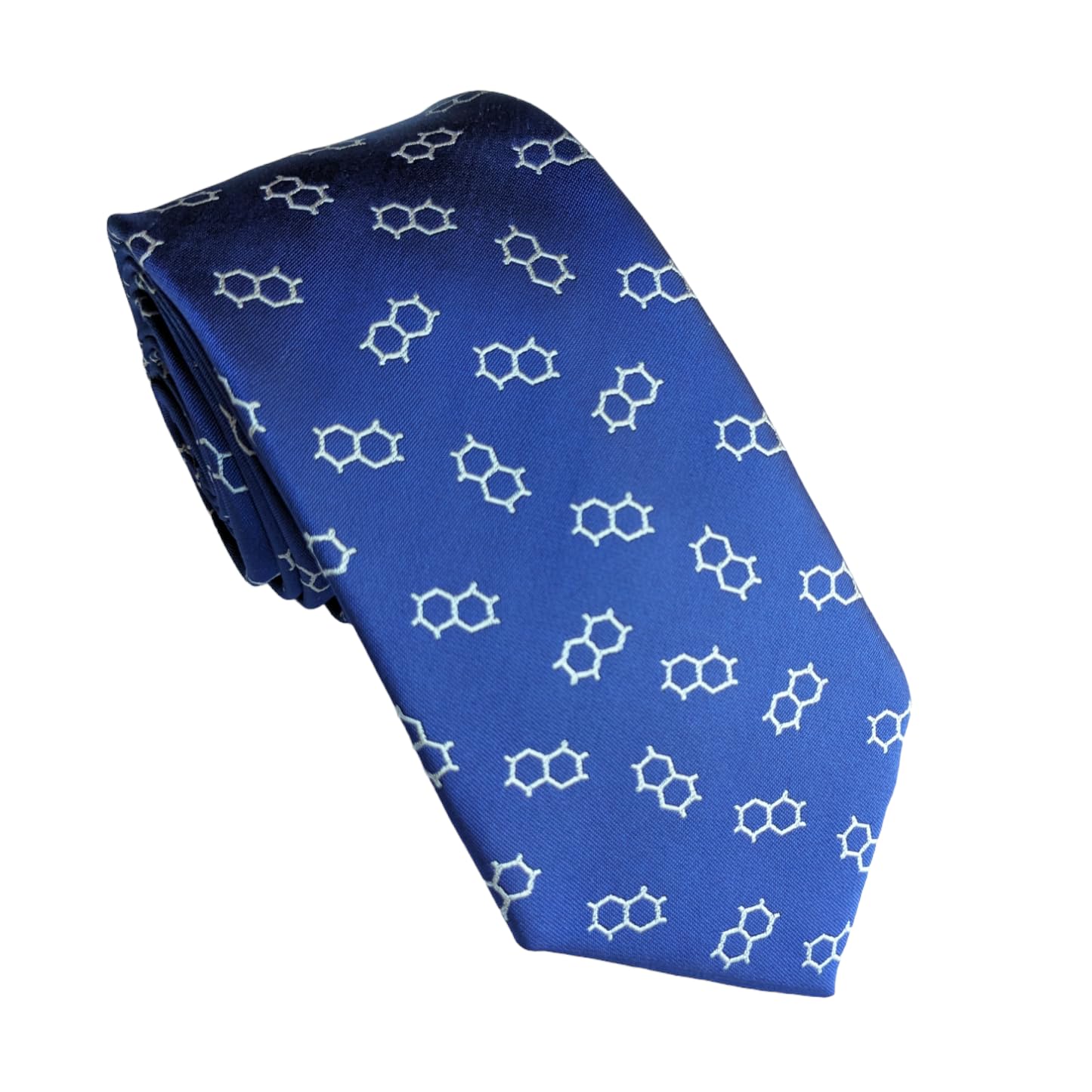 Maker V Men's Chemistry Blue Dna Necktie - Geneticist Necktie - Phlebotomy Gift For - Genetics Gift For - Doctor Necktie,