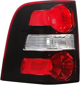 Tail Light Assembly Rear Left Driver Side Plastic Black Red Clear Lamp for Ford for Explorer Eddie Bauer/Limited/XLT 2006-2010 801-0506 FO2800195