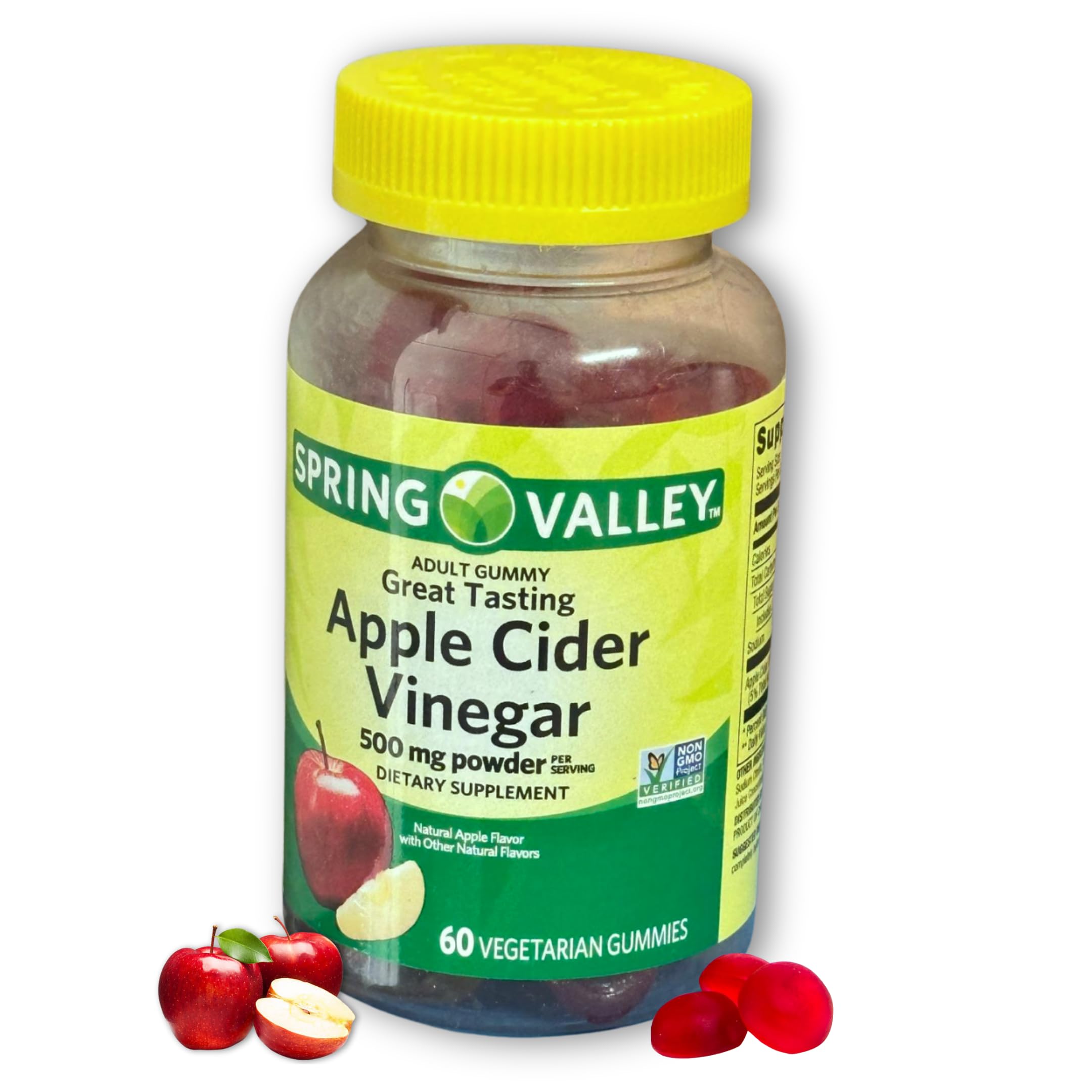 Apple Cider Vinegar Gummies- 500 mg 60 Ct (Pack of 1), Boxed By Fusion Shop Store — Amazon image 7