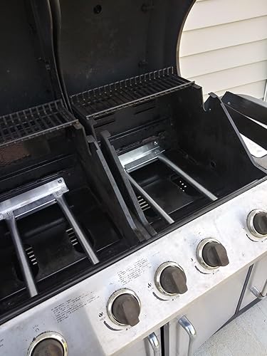 Miniatura 3 de Dongftai C318N (paquete de 2) Piezas de parrilla de gas de repuesto de placa de calor de acero inoxidable para modelos de llama GSC3318, GSC3318N