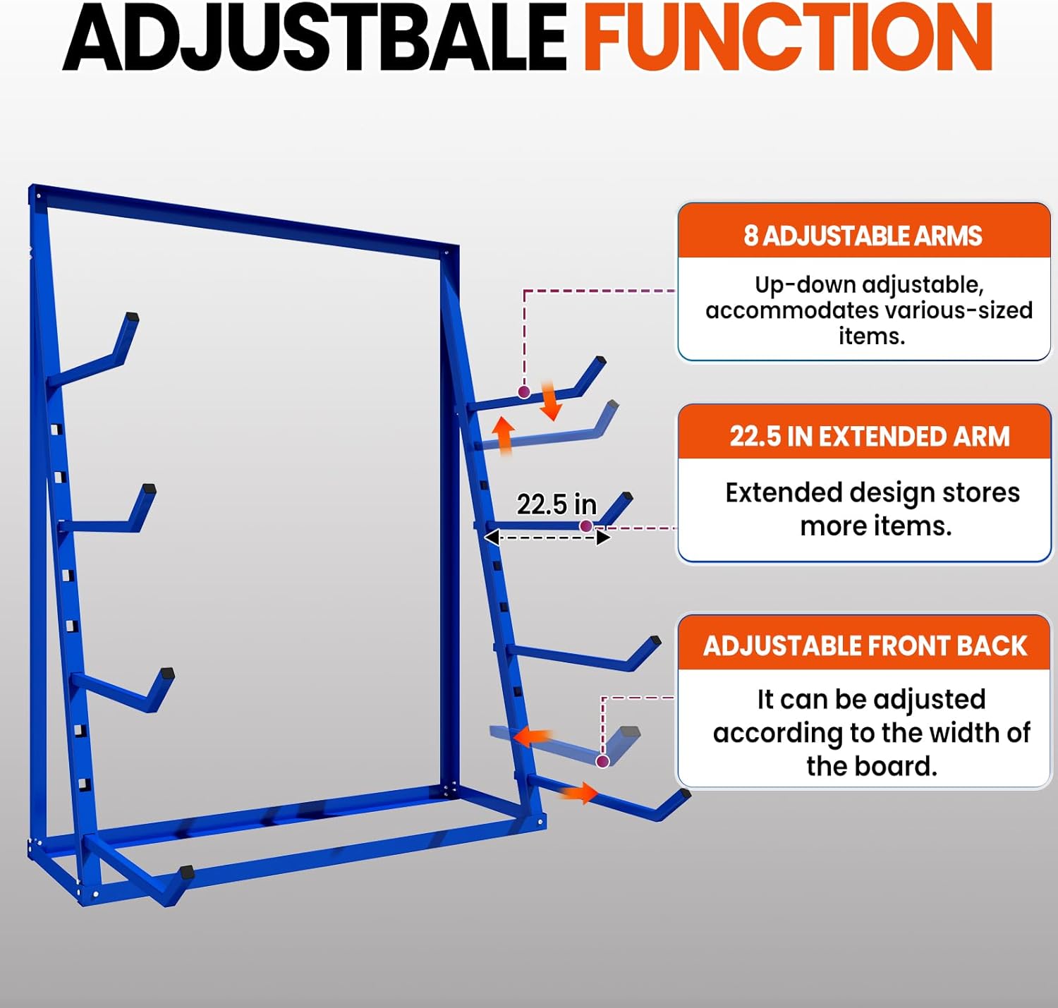 4000 LBS Industrial Cantilever Rack, Heavy Duty Metal Lumber Storage for Warehouse, Alloy Steel Pipe Conduit Organizer, 4-Tier Horizontal Shelving System