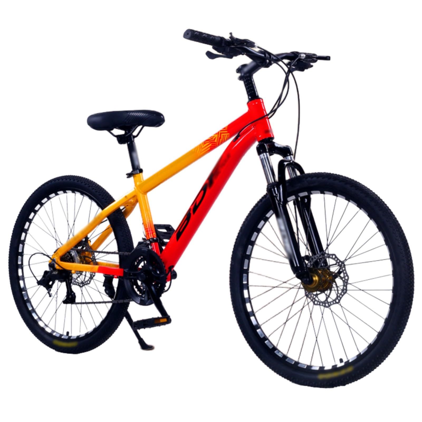 Bicicletas de montaña de 20'', 22'', 24'' y 26'' con Cuadro Ligero de Aluminio, Frenos de Disco Dobles y 21 velocidades para Hombre y Mujer.
